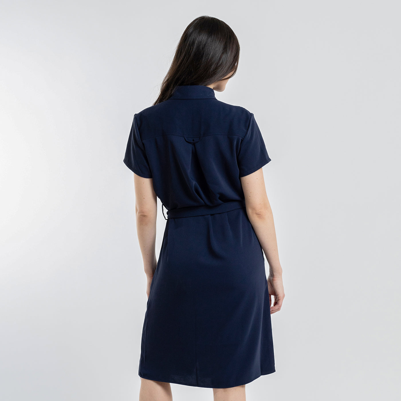 Navy Shirt Dress