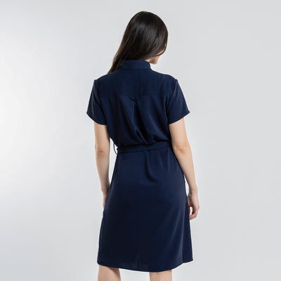 Navy Shirt Dress