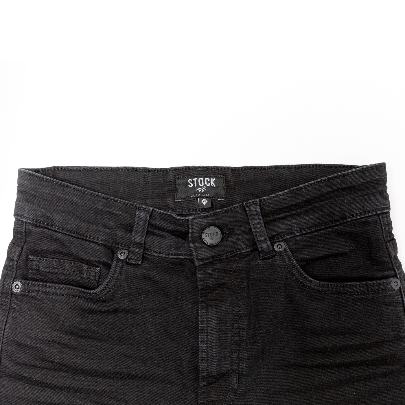 Women's Black Stretch Service Jeans