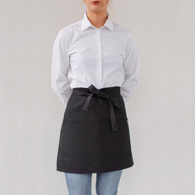 Black Twill Waist Apron