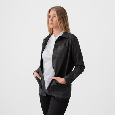 Women's Charcoal Stretch Chore Coat