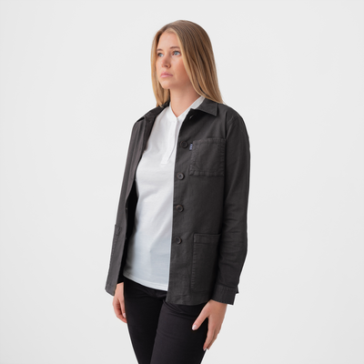 Women's Charcoal Stretch Chore Coat