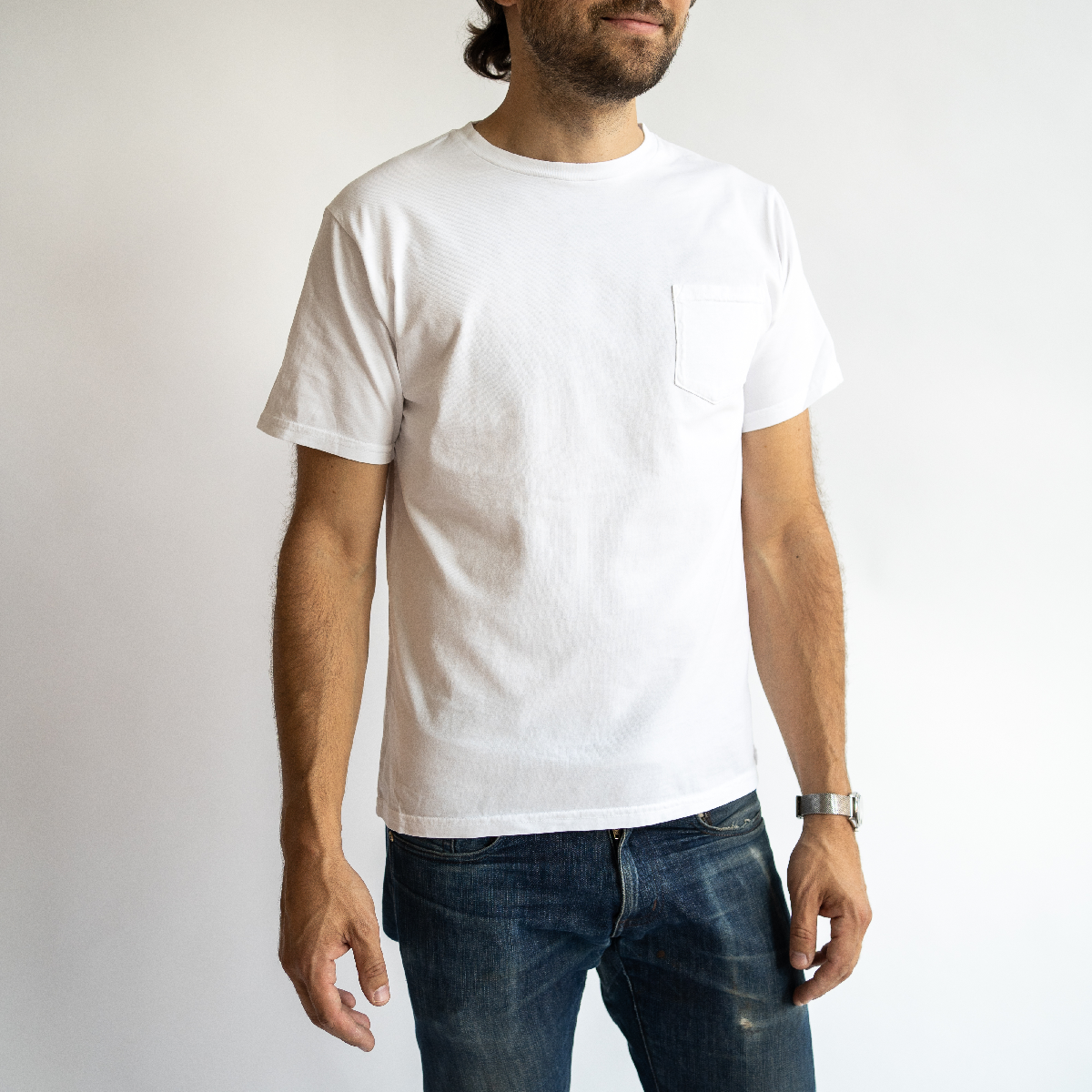 Classic White Pocket Tee