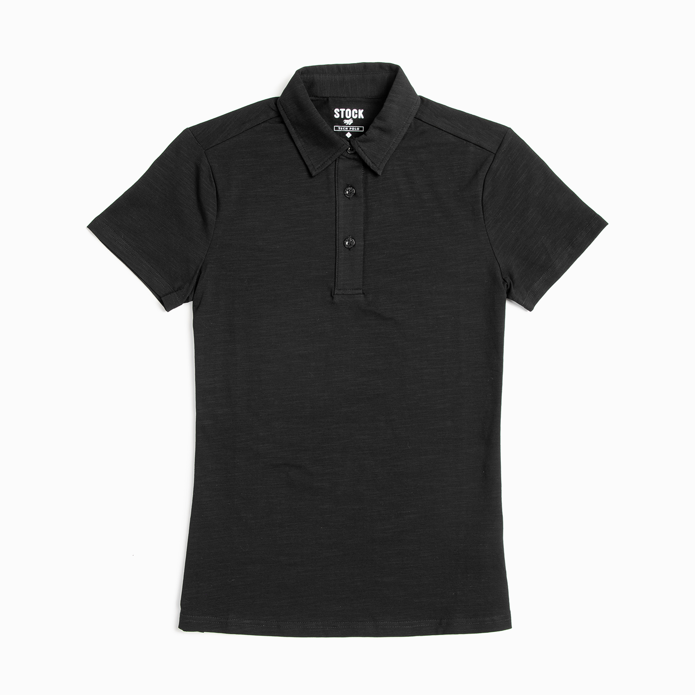 Women's Black Technical Polo