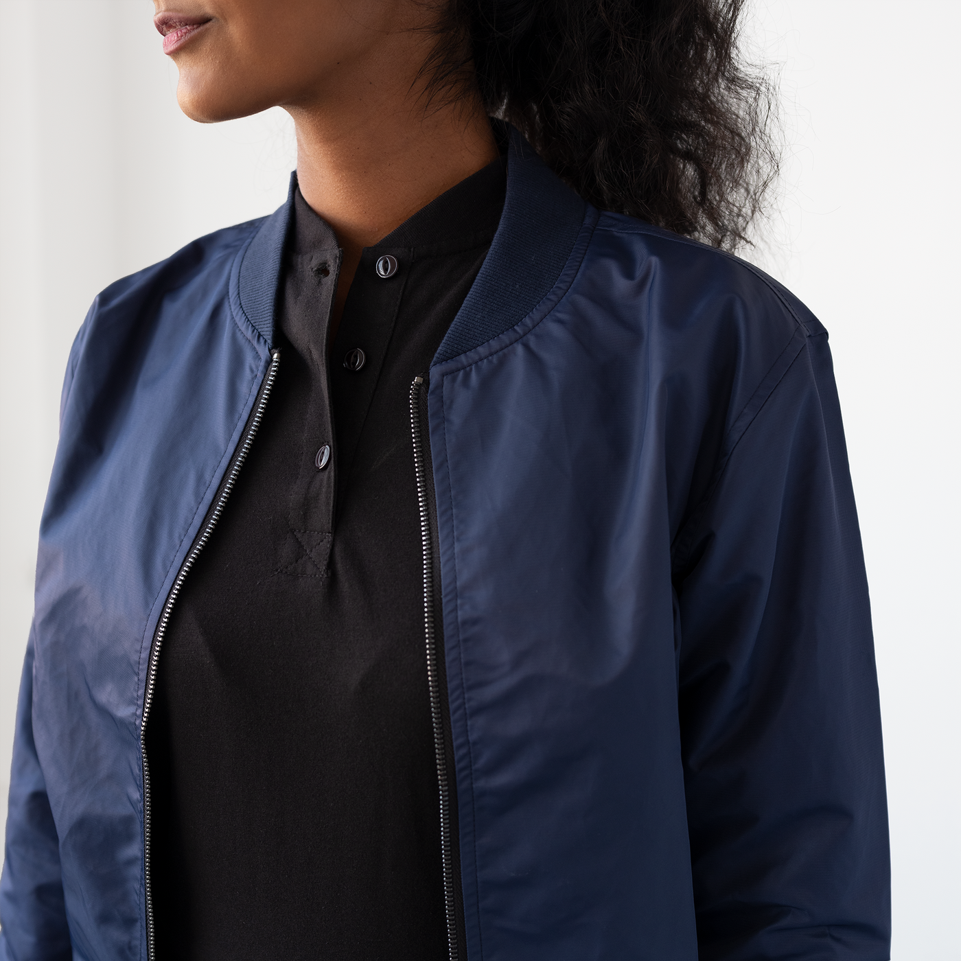 Women's Navy Bomber Jacket