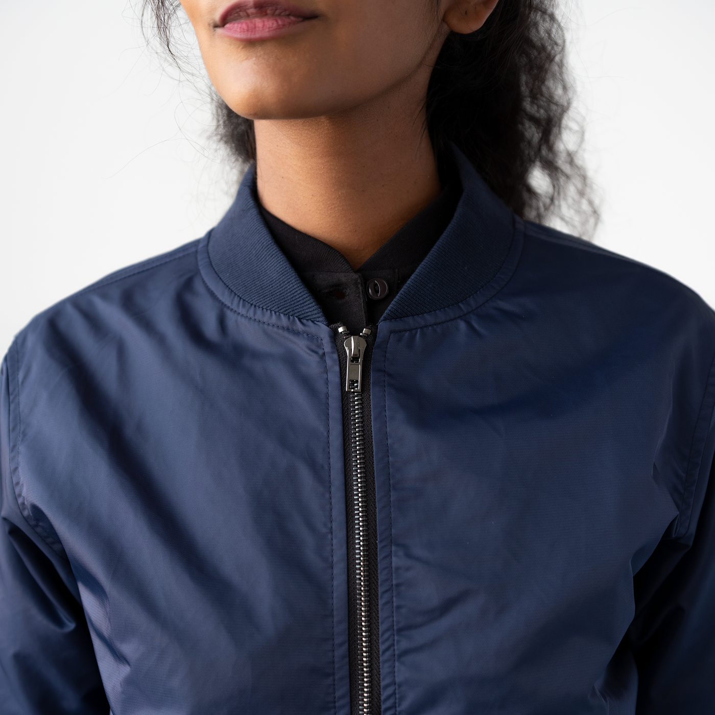 Women's Navy Bomber Jacket