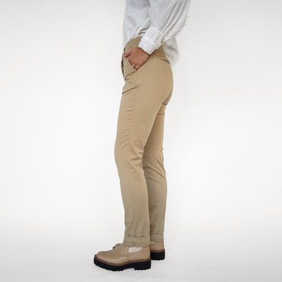 Women's Khaki Stretch Service Chino