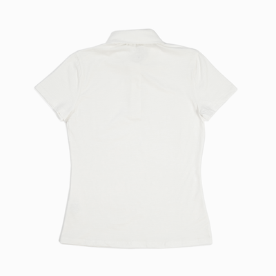 Women's White Technical Polo