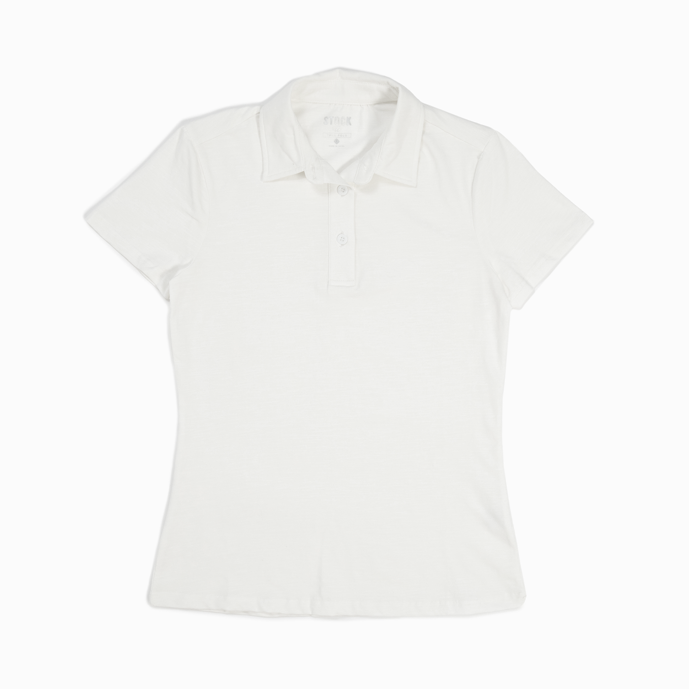 Women's White Technical Polo