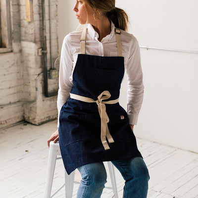 Indigo Denim Stock Apron