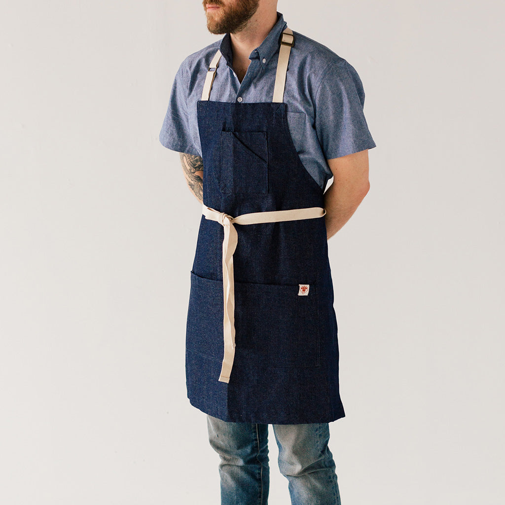 Indigo Denim Stock Apron