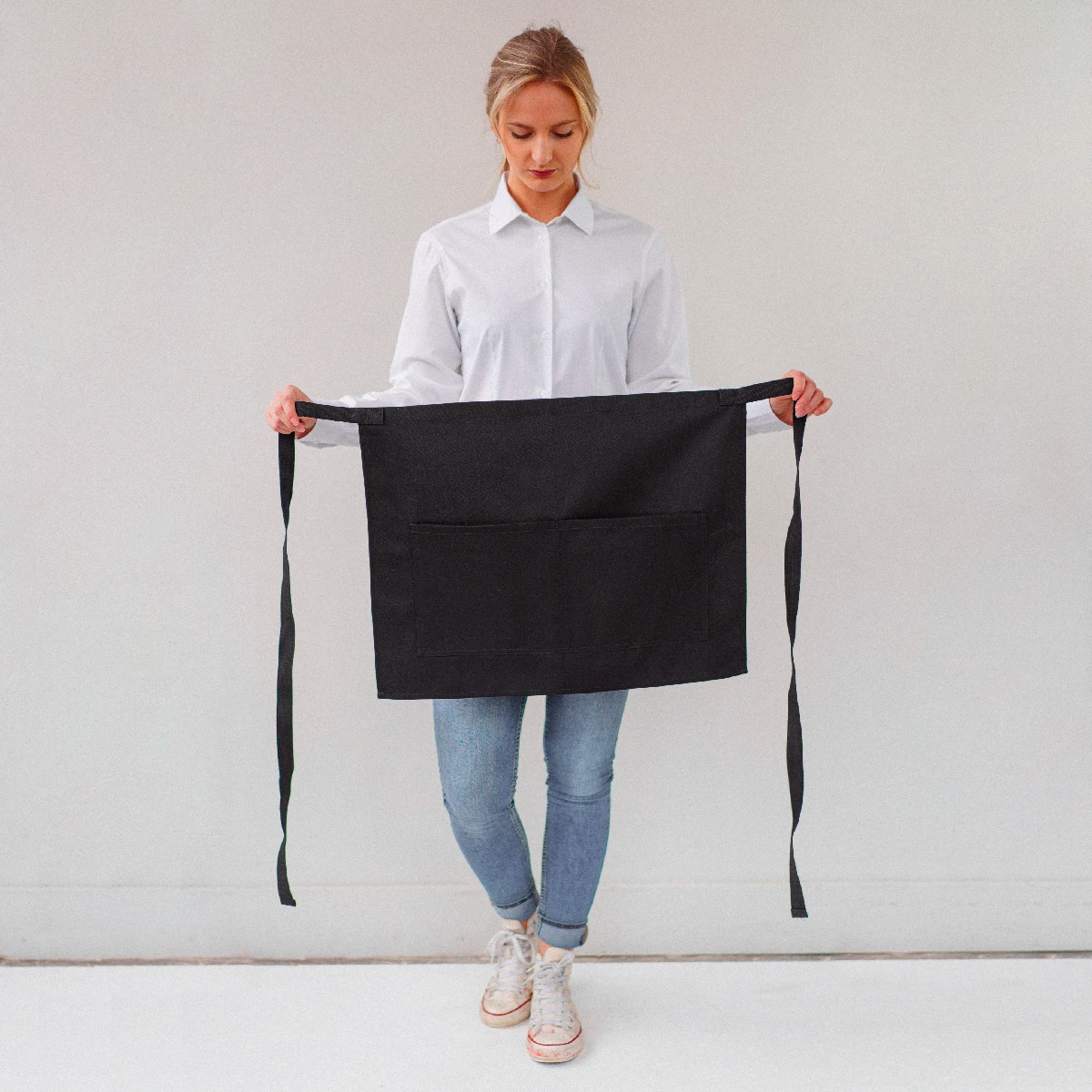 Black Twill Waist Apron