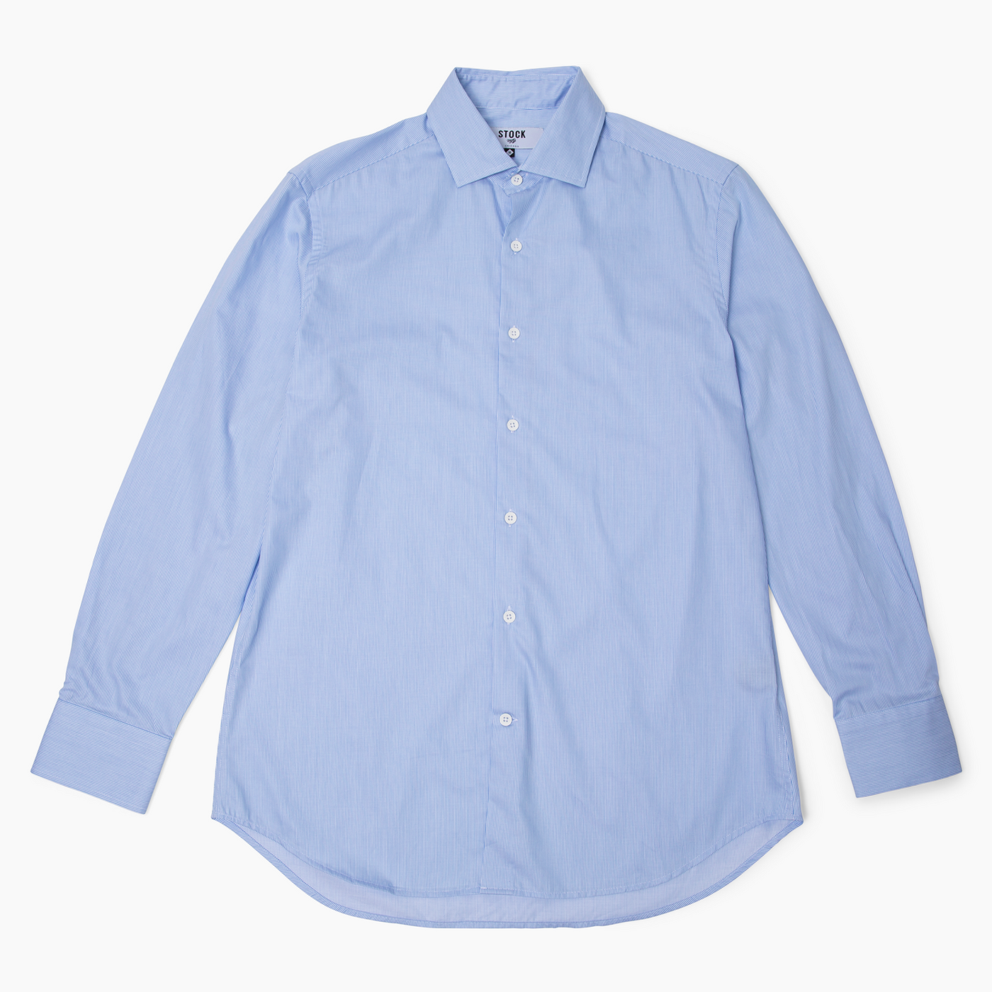 Men's Blue Striped Dress Shirt