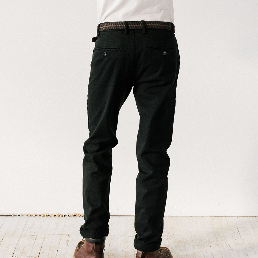 Men's Black Stretch Service Chino