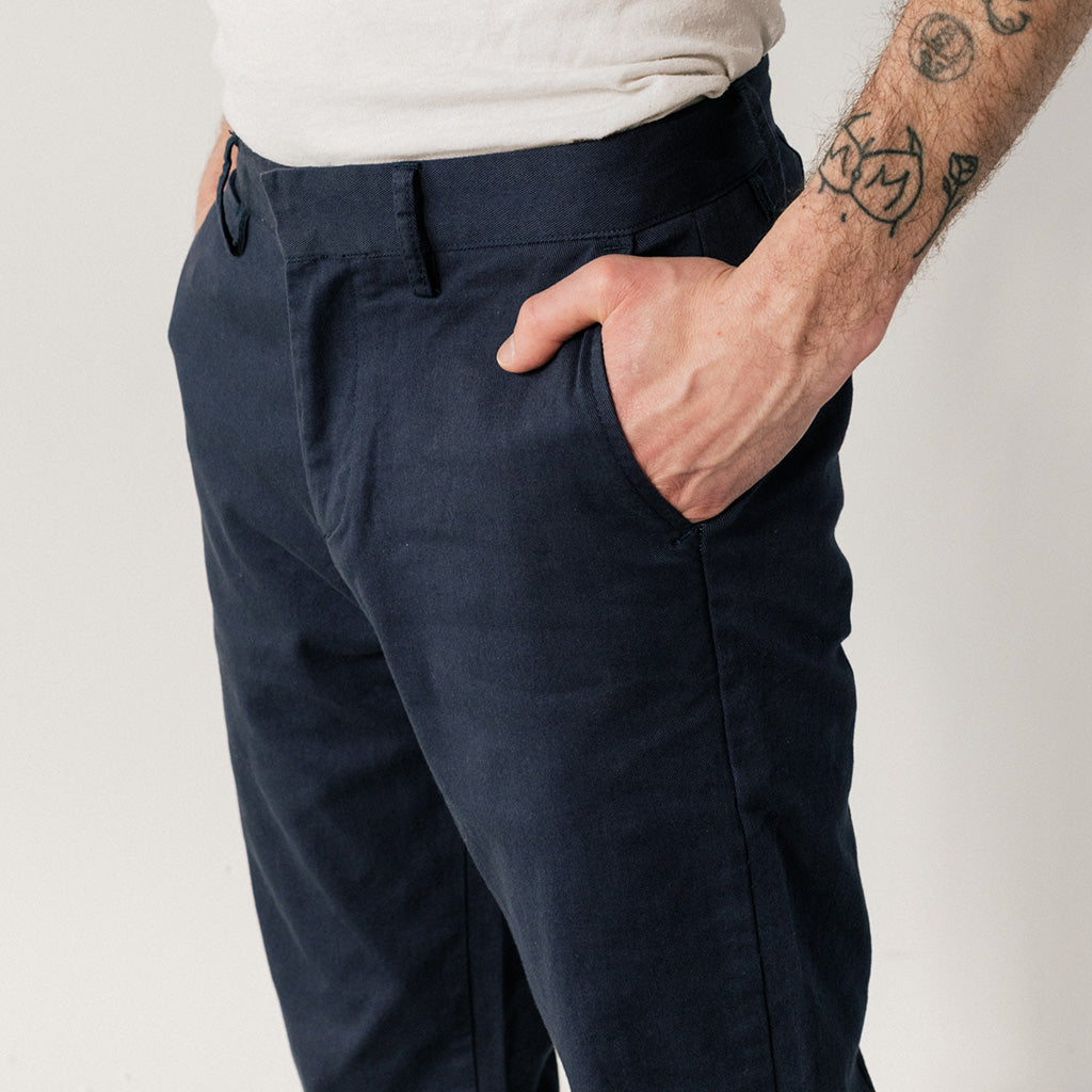 Men's Navy Stretch Service Chino