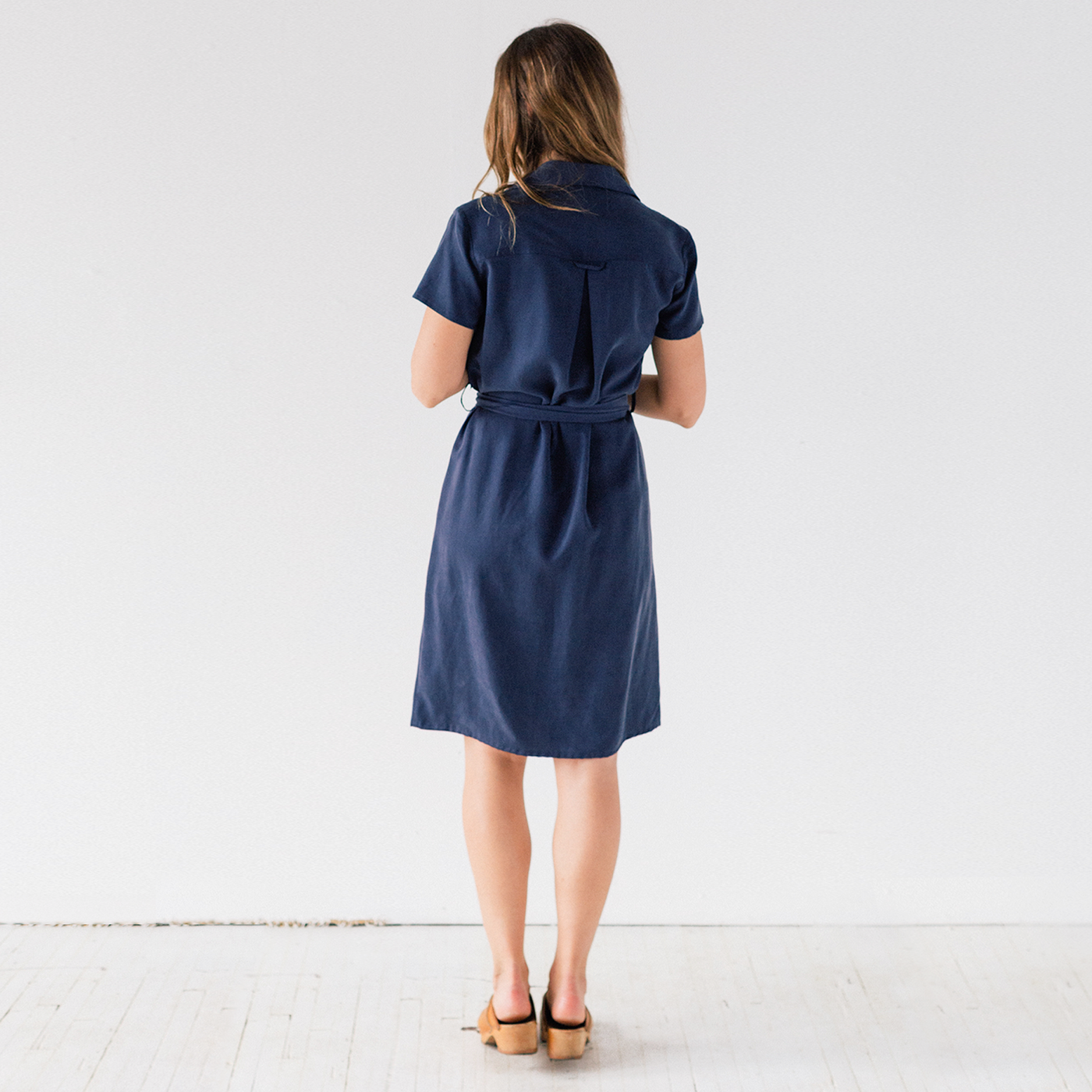 Navy Shirt Dress